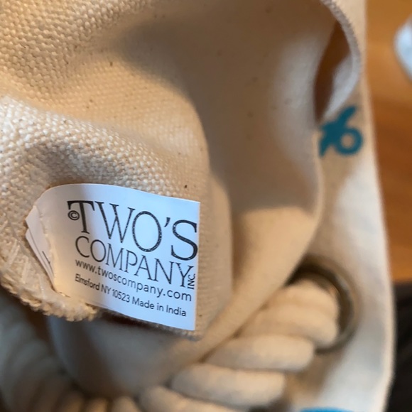 New, no tags, Two’s Company Anchors Away tote bag - Picture 4 of 4